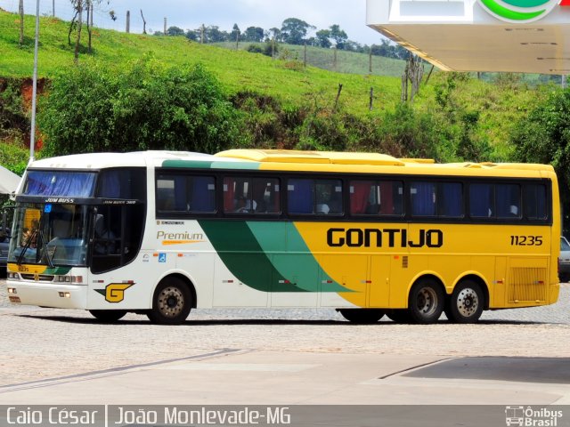 Empresa Gontijo de Transportes 11235 na cidade de João Monlevade, Minas Gerais, Brasil, por Caio César de Freitas Lopes. Número da foto: #4241977.