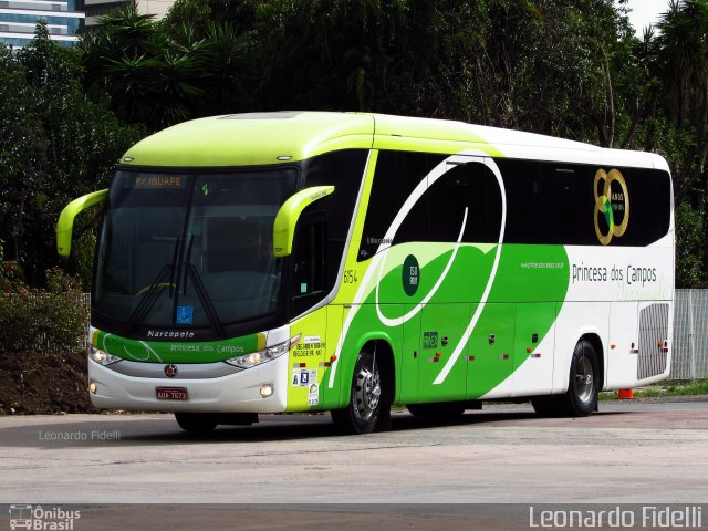 Expresso Princesa dos Campos 6154 na cidade de Curitiba, Paraná, Brasil, por Leonardo Fidelli. ID da foto: 4242028.