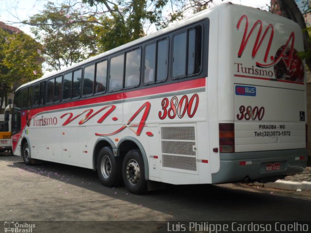 MA Turismo 3800 na cidade de Aparecida, São Paulo, Brasil, por Luis Philippe Cardoso Coelho. ID da foto: 4243380.