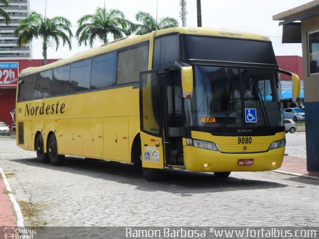 Viação Nordeste 9080 na cidade de Fortaleza, Ceará, Brasil, por Ramon Barbosa do Nascimento. ID da foto: 4244033.