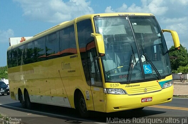 Viação Itapemirim 9539 na cidade de Altos, Piauí, Brasil, por Francisco Matheus Rodrigues Martins . Número da foto: #4243524.