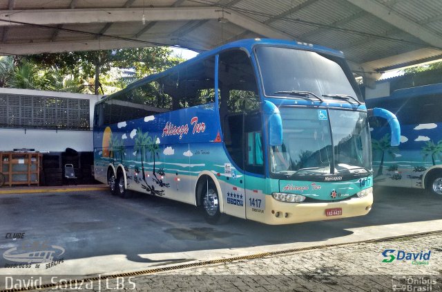 Aliança Tur Transporte de Passageiros e Turismo 1417 na cidade de Aracaju, Sergipe, Brasil, por David  Souza. Número da foto: #4244197.