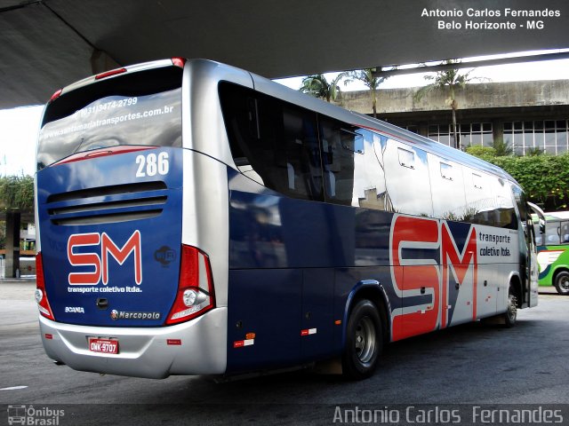 Transporte Coletivo Santa Maria 286 na cidade de Belo Horizonte, Minas Gerais, Brasil, por Antonio Carlos Fernandes. ID da foto: 4243711.