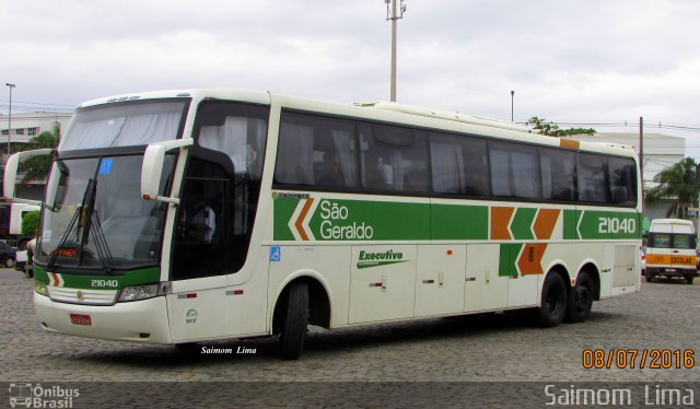 Cia. São Geraldo de Viação 21040 na cidade de Viana, Espírito Santo, Brasil, por Saimom  Lima. ID da foto: 4246647.