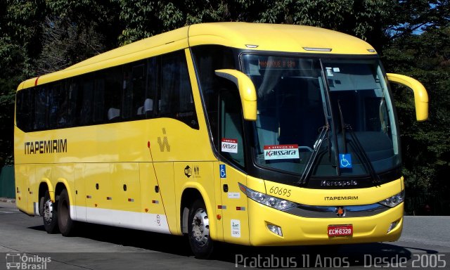 Viação Itapemirim 60695 na cidade de São Paulo, São Paulo, Brasil, por Cristiano Soares da Silva. ID da foto: 4246013.