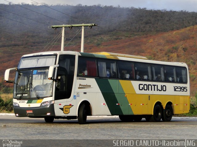 Empresa Gontijo de Transportes 12395 na cidade de Itaobim, Minas Gerais, Brasil, por Sérgio Augusto Braga Canuto. ID da foto: 4245429.