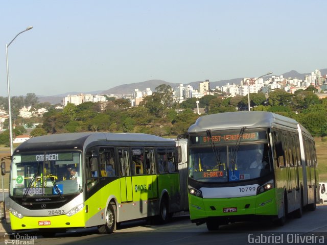 Viação Jardins 10799 na cidade de Belo Horizonte, Minas Gerais, Brasil, por Gabriel Oliveira. ID da foto: 4246041.