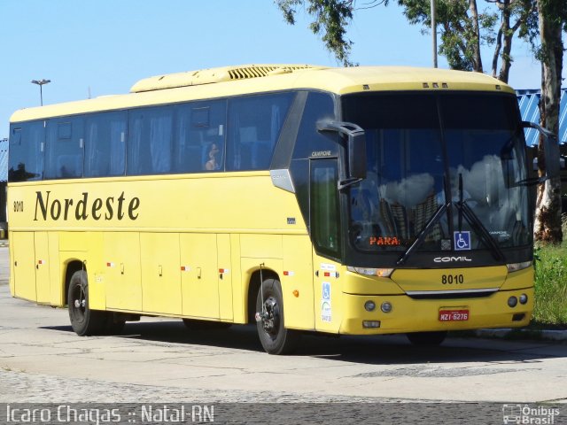 Viação Nordeste 8010 na cidade de Natal, Rio Grande do Norte, Brasil, por Ícaro Chagas. ID da foto: 4292528.