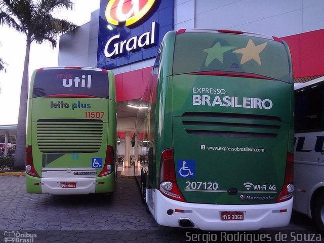 Expresso Brasileiro 207120 na cidade de Guaratinguetá, São Paulo, Brasil, por Sergio Rodrigues de Souza. ID da foto: 4293368.