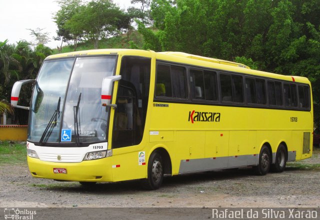 Kaissara - Viação Caiçara 15703 na cidade de Paraíba do Sul, Rio de Janeiro, Brasil, por Rafael da Silva Xarão. Número da foto: #4293328.