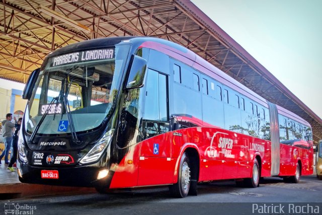 TCGL - Transportes Coletivos Grande Londrina 2102 na cidade de Londrina, Paraná, Brasil, por Patrick Rocha. Número da foto: #4314866.