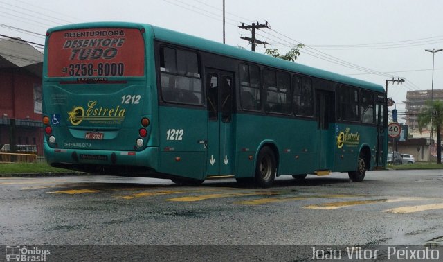 Transporte Coletivo Estrela 1212 na cidade de Florianópolis, Santa Catarina, Brasil, por João Vitor  Peixoto. Número da foto: #4313287.