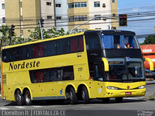 Viação Nordeste 3757 na cidade de Fortaleza, Ceará, Brasil, por Clemilton Rodrigues . ID da foto: 4314683.