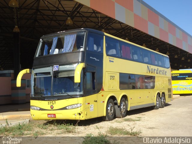 Viação Nordeste 3757 na cidade de Mossoró, Rio Grande do Norte, Brasil, por Otavio Adalgisio. Número da foto: #4314770.