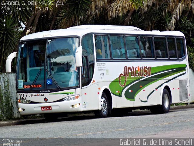 Viação Graciosa 127 na cidade de Curitiba, Paraná, Brasil, por Gabriel Giacomin de Lima. Número da foto: #4314267.