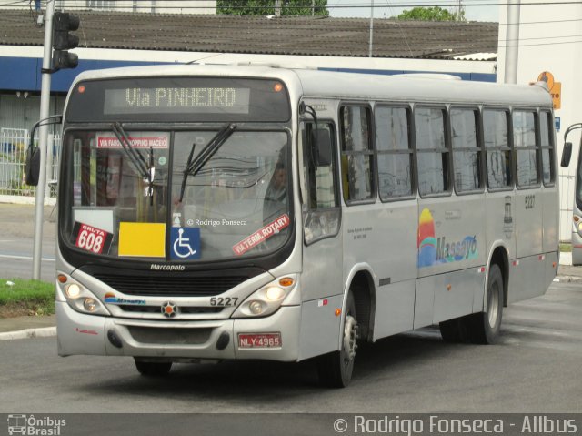 Empresa Auto Viação Massayó 5227 na cidade de Maceió, Alagoas, Brasil, por Rodrigo Fonseca. Número da foto: #4314993.