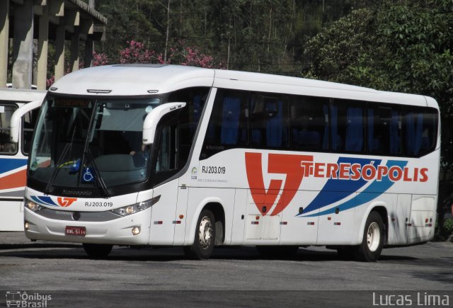 Viação Teresópolis RJ 203.019 na cidade de Teresópolis, Rio de Janeiro, Brasil, por Lucas Lima. Número da foto: #4313808.