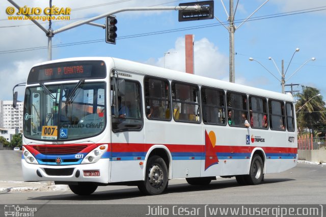 Transporte Tropical 4277 na cidade de Aracaju, Sergipe, Brasil, por Julio Cesar  Barbosa Martins. Número da foto: #4316943.