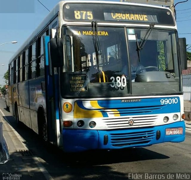 Transportes Padre Miguel 99010 na cidade de Rio de Janeiro, Rio de Janeiro, Brasil, por Elder Barros de Melo. ID da foto: 4315904.