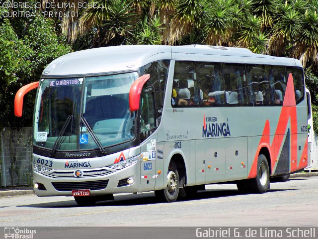 Expresso Maringá 6023 na cidade de Curitiba, Paraná, Brasil, por Gabriel Giacomin de Lima. Número da foto: #4316807.