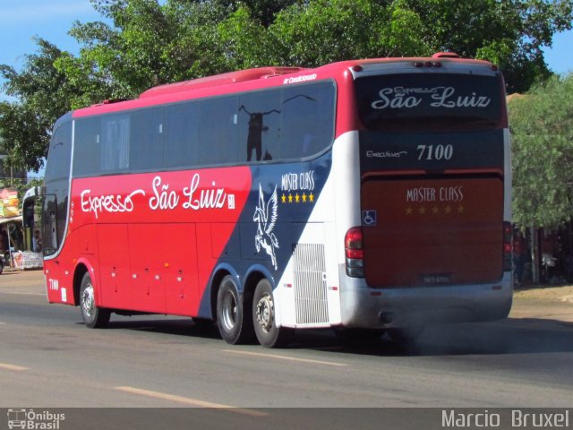 Expresso São Luiz 7100 na cidade de Abadiânia, Goiás, Brasil, por Marcio  Bruxel. ID da foto: 4316610.