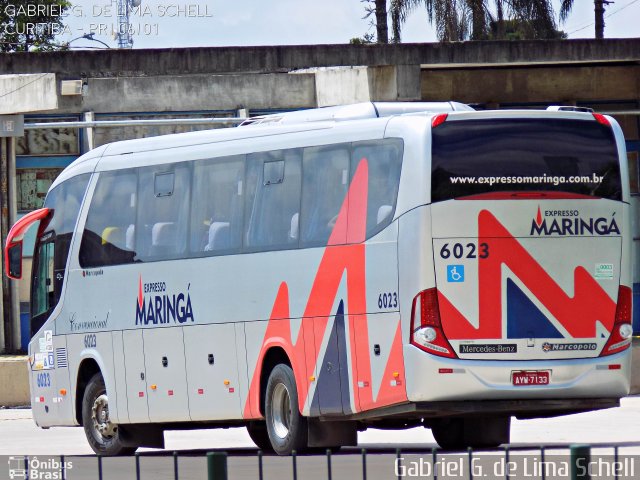 Expresso Maringá 6023 na cidade de Curitiba, Paraná, Brasil, por Gabriel Giacomin de Lima. Número da foto: #4316810.