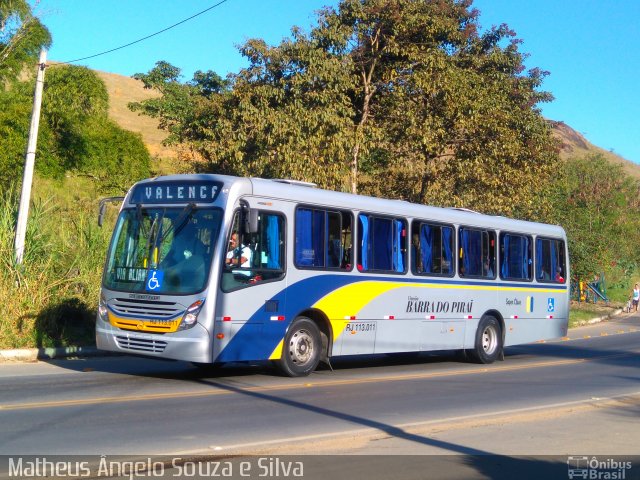 Viação Barra do Piraí Turismo RJ 113.011 na cidade de Valença, Rio de Janeiro, Brasil, por Matheus Ângelo Souza e Silva. Número da foto: #4315388.
