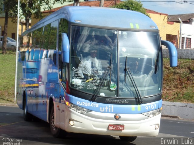 UTIL - União Transporte Interestadual de Luxo 9107 na cidade de Ribeirão Preto, São Paulo, Brasil, por Erwin  Luiz. Número da foto: #4315548.