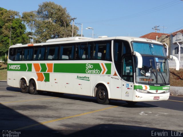 Cia. São Geraldo de Viação 14855 na cidade de Ribeirão Preto, São Paulo, Brasil, por Erwin  Luiz. ID da foto: 4315542.