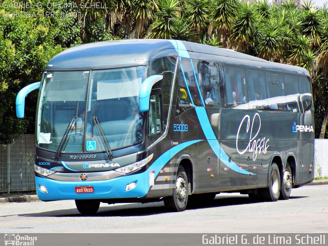 Empresa de Ônibus Nossa Senhora da Penha 53009 na cidade de Curitiba, Paraná, Brasil, por Gabriel Giacomin de Lima. Número da foto: #4316812.