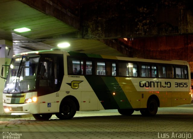 Empresa Gontijo de Transportes 3155 na cidade de Belo Horizonte, Minas Gerais, Brasil, por Luís Carlos Santinne Araújo. ID da foto: 4318923.