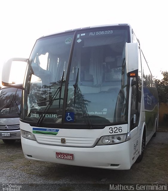 Bel-Tour Transportes e Turismo 326 na cidade de São Caetano do Sul, São Paulo, Brasil, por Matheus Germiniani. ID da foto: 4317552.