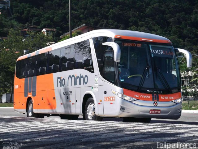 Transturismo Rio Minho RJ 166.058 na cidade de Rio de Janeiro, Rio de Janeiro, Brasil, por Felipe França. ID da foto: 4317725.