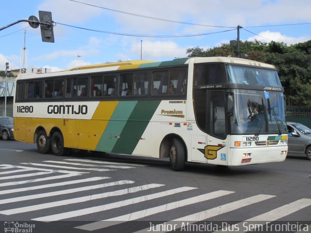 Empresa Gontijo de Transportes 11280 na cidade de Belo Horizonte, Minas Gerais, Brasil, por Junior Almeida. ID da foto: 4318325.