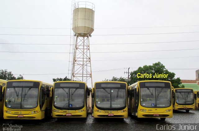 TCGL - Transportes Coletivos Grande Londrina 3105 na cidade de Londrina, Paraná, Brasil, por Carlos Júnior. ID da foto: 4319124.