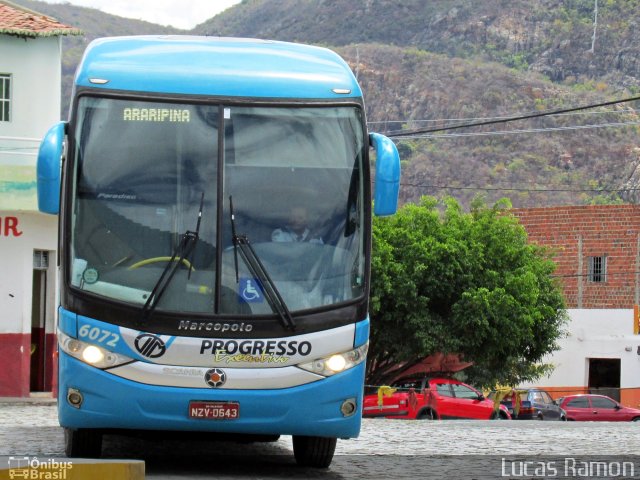 Auto Viação Progresso 6072 na cidade de Serra Talhada, Pernambuco, Brasil, por Lucas Ramon. Número da foto: #4319363.