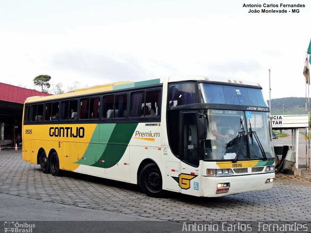 Empresa Gontijo de Transportes 11515 na cidade de João Monlevade, Minas Gerais, Brasil, por Antonio Carlos Fernandes. Número da foto: #4320283.