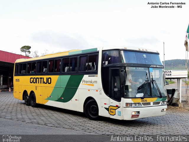 Empresa Gontijo de Transportes 11515 na cidade de João Monlevade, Minas Gerais, Brasil, por Antonio Carlos Fernandes. ID da foto: 4320283.