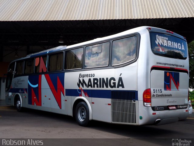 Expresso Maringá 5115 na cidade de Paranavaí, Paraná, Brasil, por Robson Alves. Número da foto: #4320119.