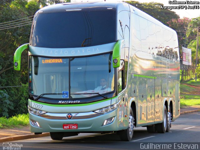 Viação Garcia 7007 na cidade de Araraquara, São Paulo, Brasil, por Guilherme Estevan. ID da foto: 4320452.