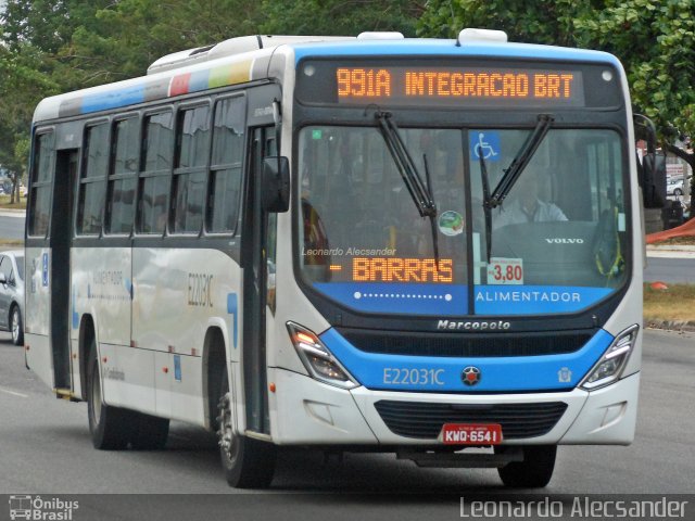 Translitoral Transportes E22031C na cidade de Rio de Janeiro, Rio de Janeiro, Brasil, por Leonardo Alecsander. ID da foto: 4320104.