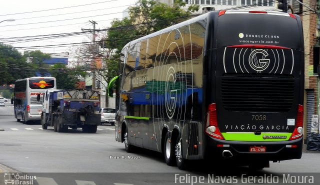 Viação Garcia 7058 na cidade de São Paulo, São Paulo, Brasil, por Felipe Navas Geraldo Moura . Número da foto: #4319968.