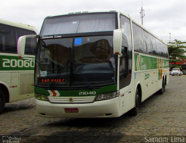 Cia. São Geraldo de Viação 21040 na cidade de Viana, Espírito Santo, Brasil, por Saimom  Lima. ID da foto: 4321174.