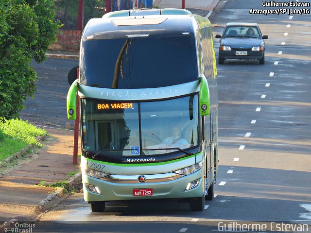 Viação Garcia 7007 na cidade de Araraquara, São Paulo, Brasil, por Guilherme Estevan. ID da foto: 4320448.