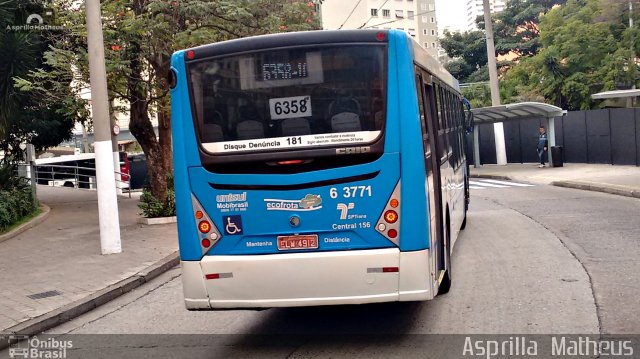 Viação Paratodos > São Jorge > Metropolitana São Paulo > Mobibrasil 6 3771 na cidade de São Paulo, São Paulo, Brasil, por Asprilla Matheus. ID da foto: 4320077.