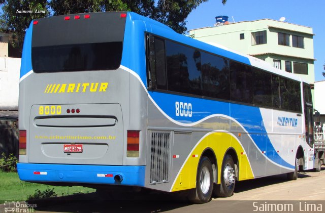 Aritur Transporte e Turismo 8000 na cidade de Vila Velha, Espírito Santo, Brasil, por Saimom  Lima. Número da foto: #4321110.