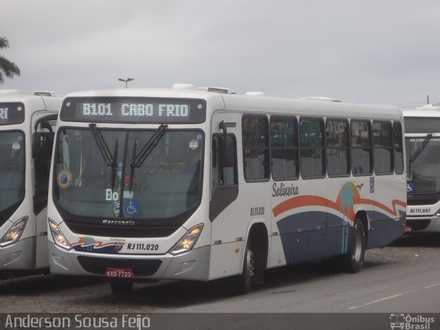 Auto Viação Salineira RJ 111.020 na cidade de Cabo Frio, Rio de Janeiro, Brasil, por Anderson Sousa Feijó. Número da foto: #4323521.