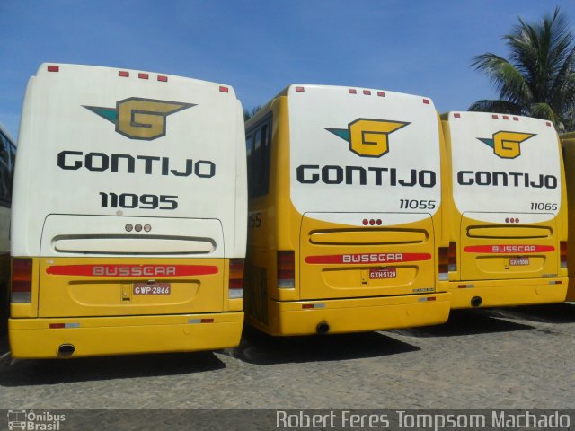 Empresa Gontijo de Transportes 11095 na cidade de Piúma, Espírito Santo, Brasil, por Robert Feres Tompsom Machado. Número da foto: #4322920.