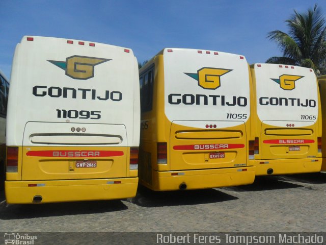 Empresa Gontijo de Transportes 11095 na cidade de Piúma, Espírito Santo, Brasil, por Robert Feres Tompsom Machado. ID da foto: 4322920.