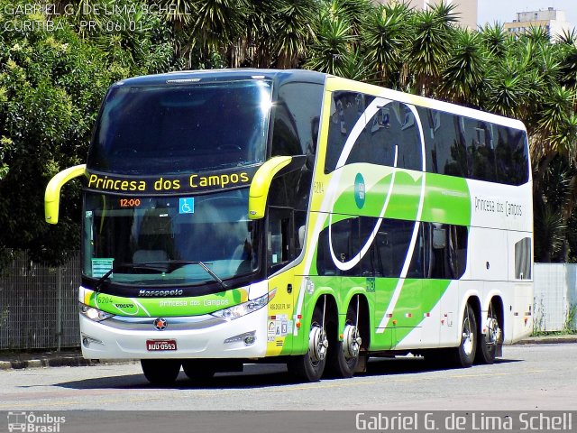 Expresso Princesa dos Campos 6204 na cidade de Curitiba, Paraná, Brasil, por Gabriel Giacomin de Lima. Número da foto: #4325770.